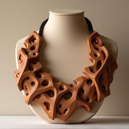 Statement Holz-Halskette
