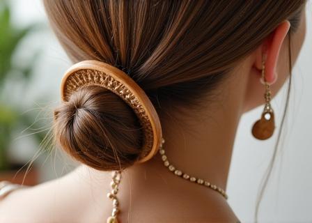Holz Haarschmuck und Anhänger